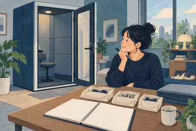 방음부스 철거와 이전 설치, 재사용할 부품을 확인하는 방법 관련 설명용 삽화