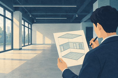 철거견적의 면적 기준, 바닥과 벽·천장을 구분해 읽는 방법 관련 설명용 삽화